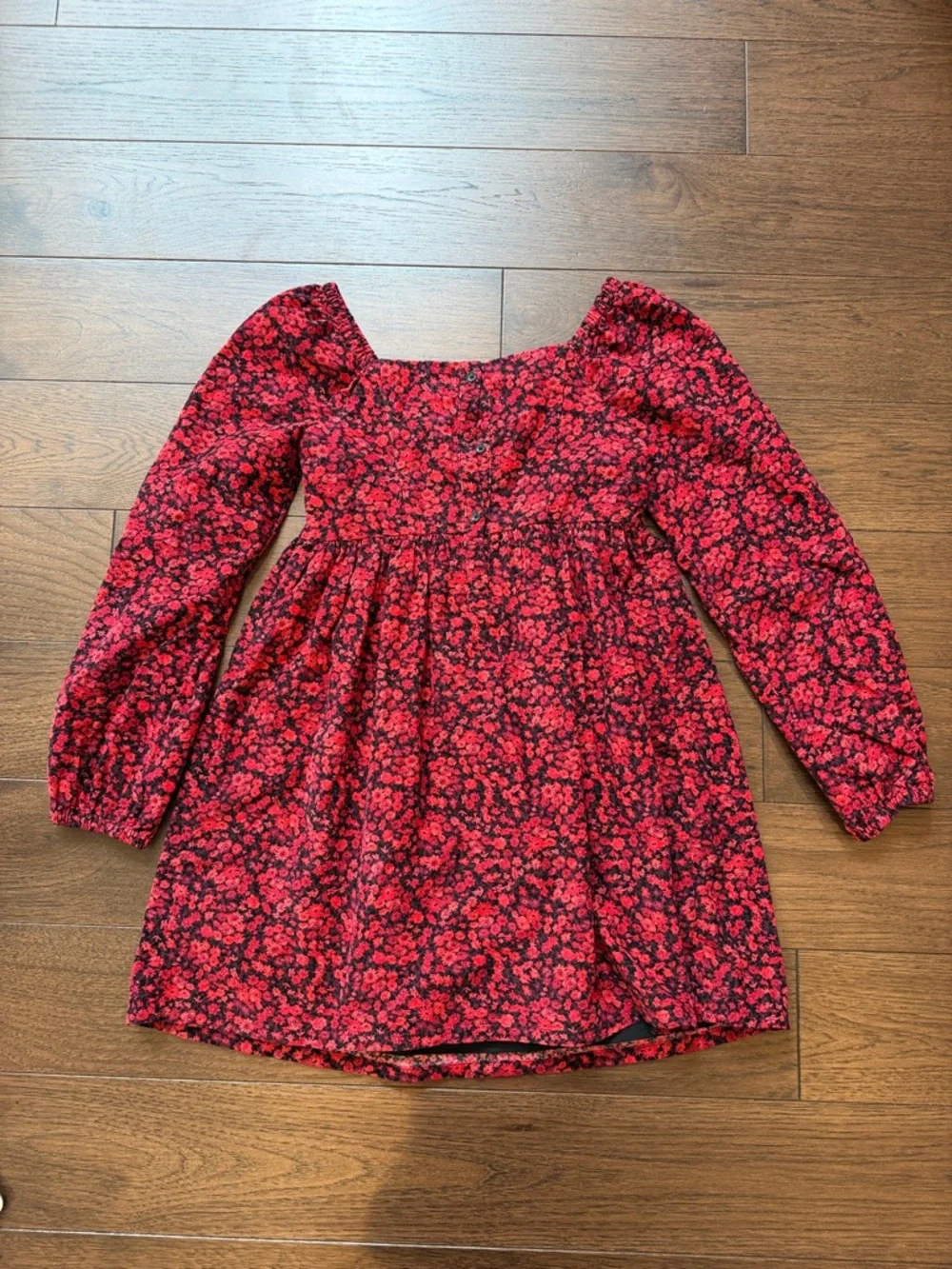 Gap Kids Puff Sleeve Corduroy Long Sleeve Dress Large - C42-014